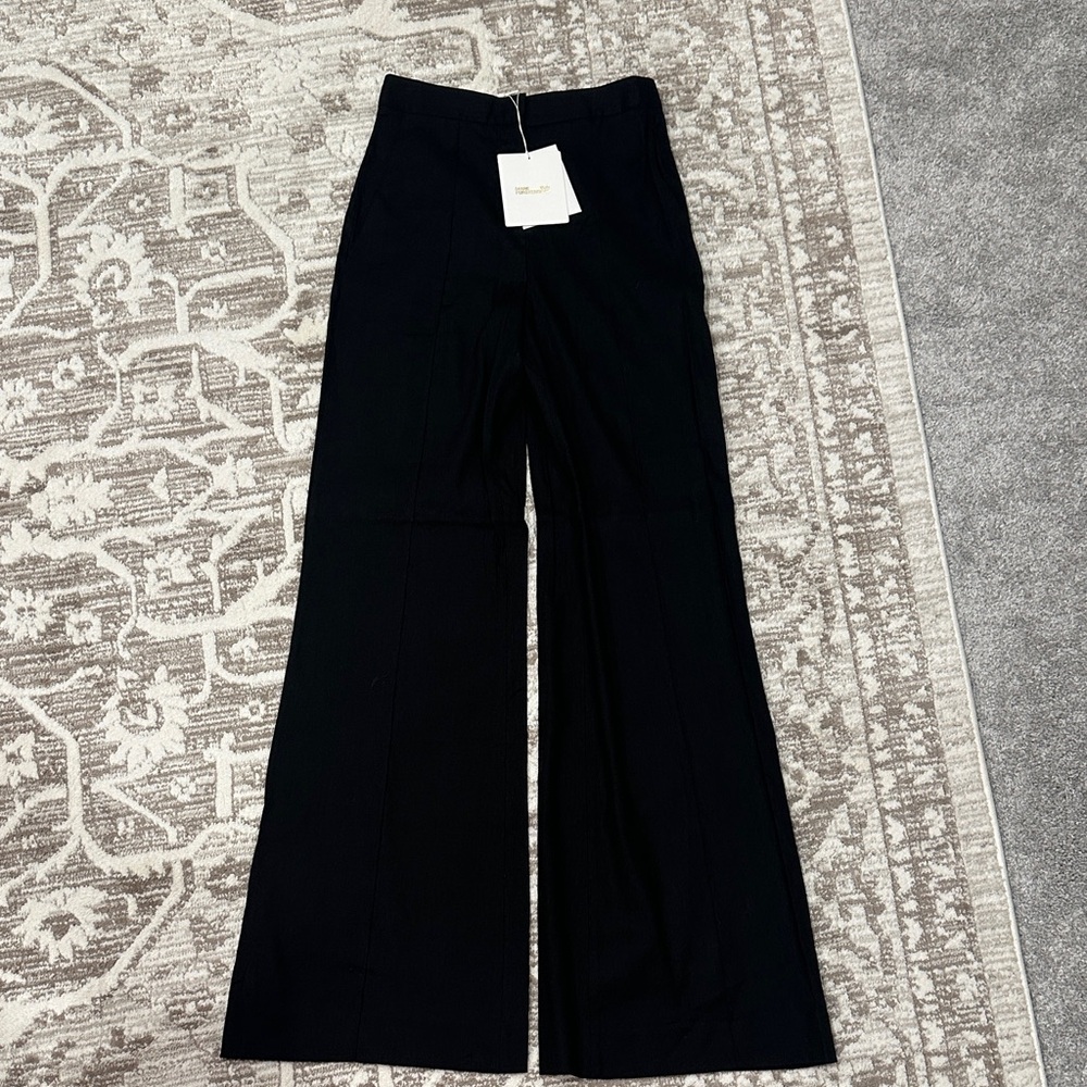 NWT Diane von Furstenburg Black Pants